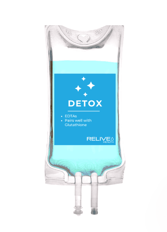 Detox IV drip bag at Relive Health Stuart